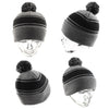 Grace Pom Pom Stripe Beanie - AH735