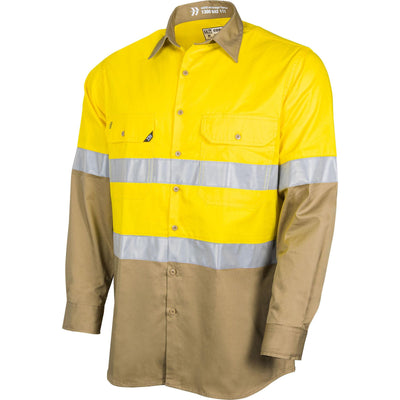 Tru Workwear Lightweight Vented Hi Vis Drill Shirt - CS2000T3