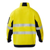 Work Craft HI VIS HALF ZIP COTTON REFLECTIVE PULLOVER - WT8018