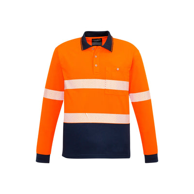 Syzmik Unisex Hi Vis Segmented Tape Long Sleeve Polo - ZH530