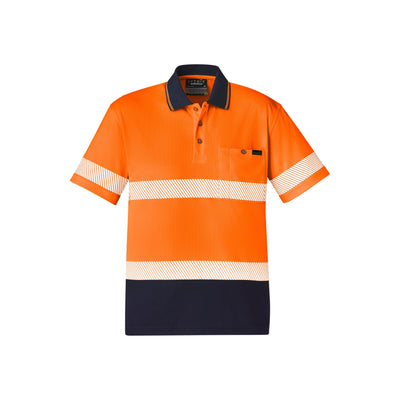 Syzmik Unisex Hi Vis Segmented Tape Short Sleeve Polo - ZH535