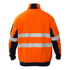 Work Craft HI VIS HALF ZIP COTTON REFLECTIVE PULLOVER - WT8018