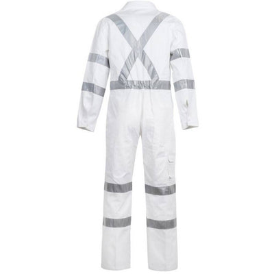 Work Craft Cotton Hi Vis Coveralls - WC3254