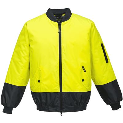 Prime Mover Hi Vis Bomber Jacket - MJ304